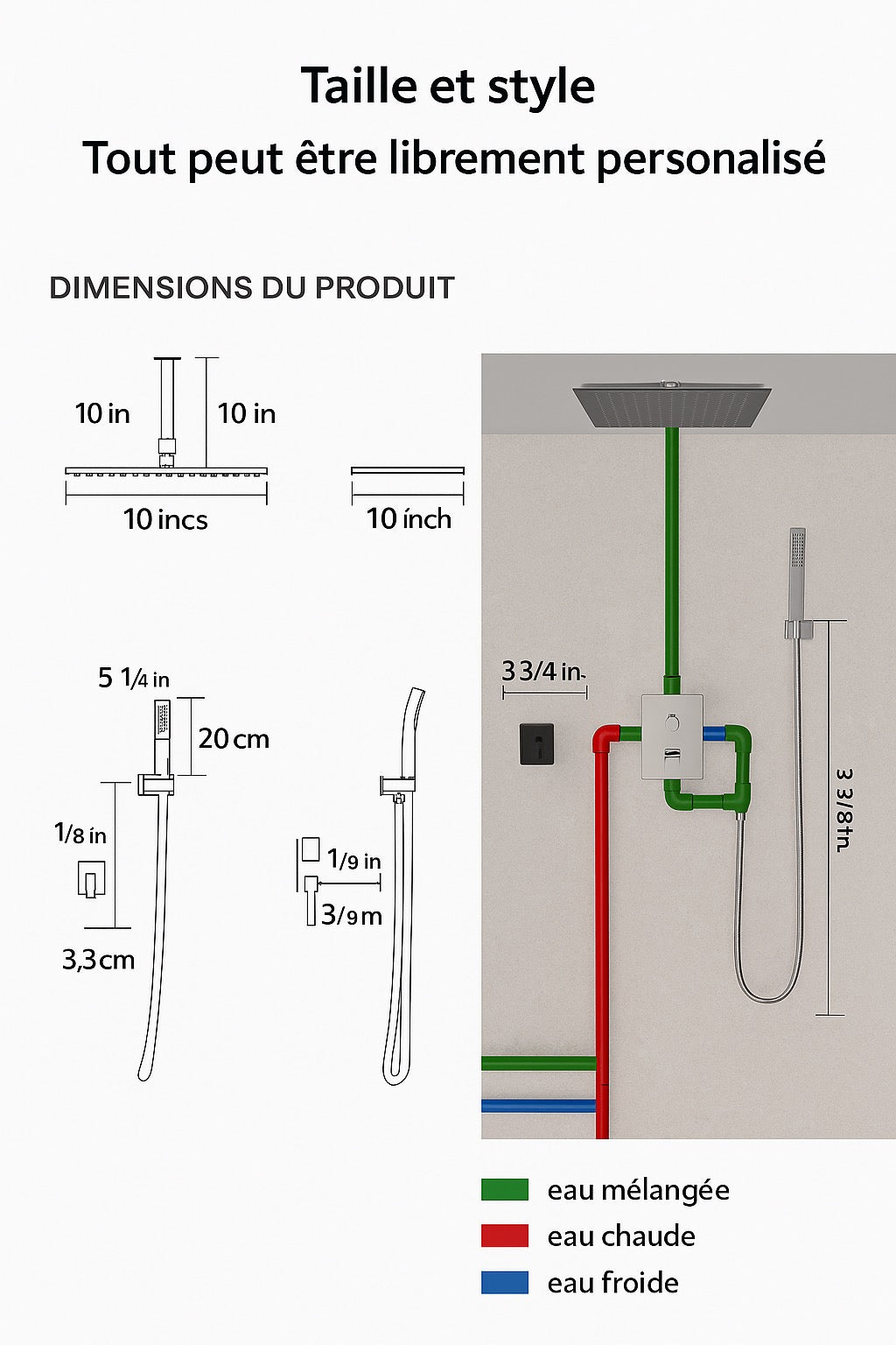 Robinet de douche AUSTIN