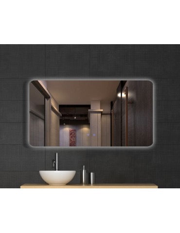 Miroir LED Rectangle avec coins arrondis