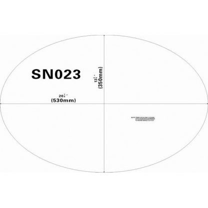 Lavabo sous plan ovale