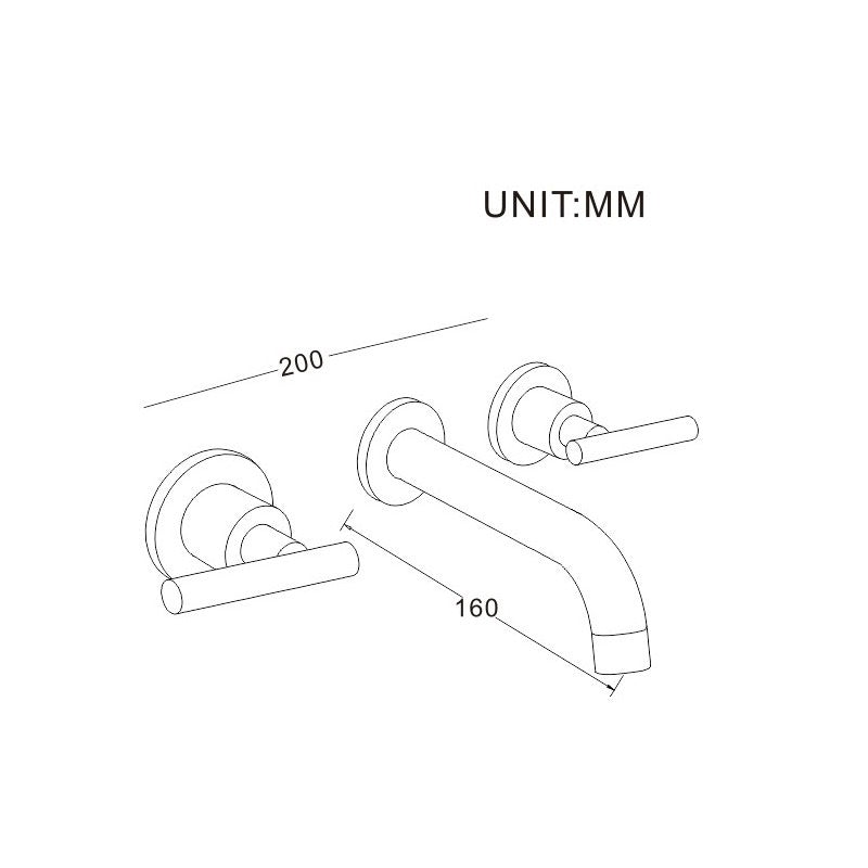 Robinet de Vanité Mural STANSTED